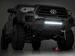 Toyota Tacoma Front Bumper - Winch Mount w/ Black Series Light Bar Toyota Tacoma Front Bumper - Winch Mount w/ Black Series Light Bar
